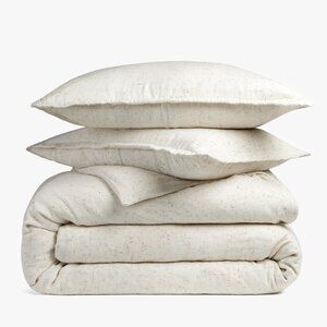 ISO Parachute Home Speckled Duvet Cover Set, Ivory, King